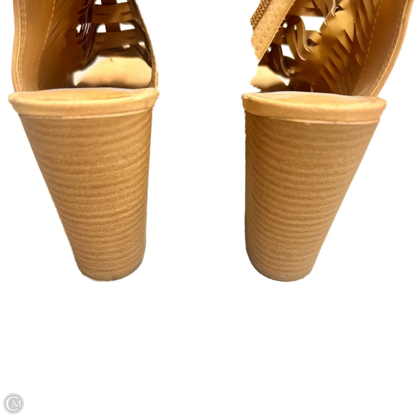 Sandals Heels Block By Dolce Vita In Tan, Size: 7