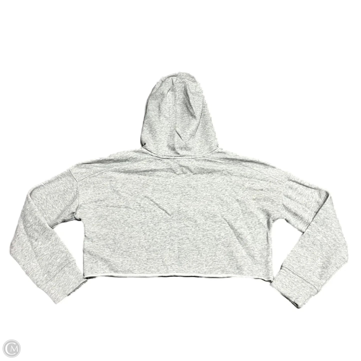 Sweatshirt Hoodie By Nike In Grey, Size: M