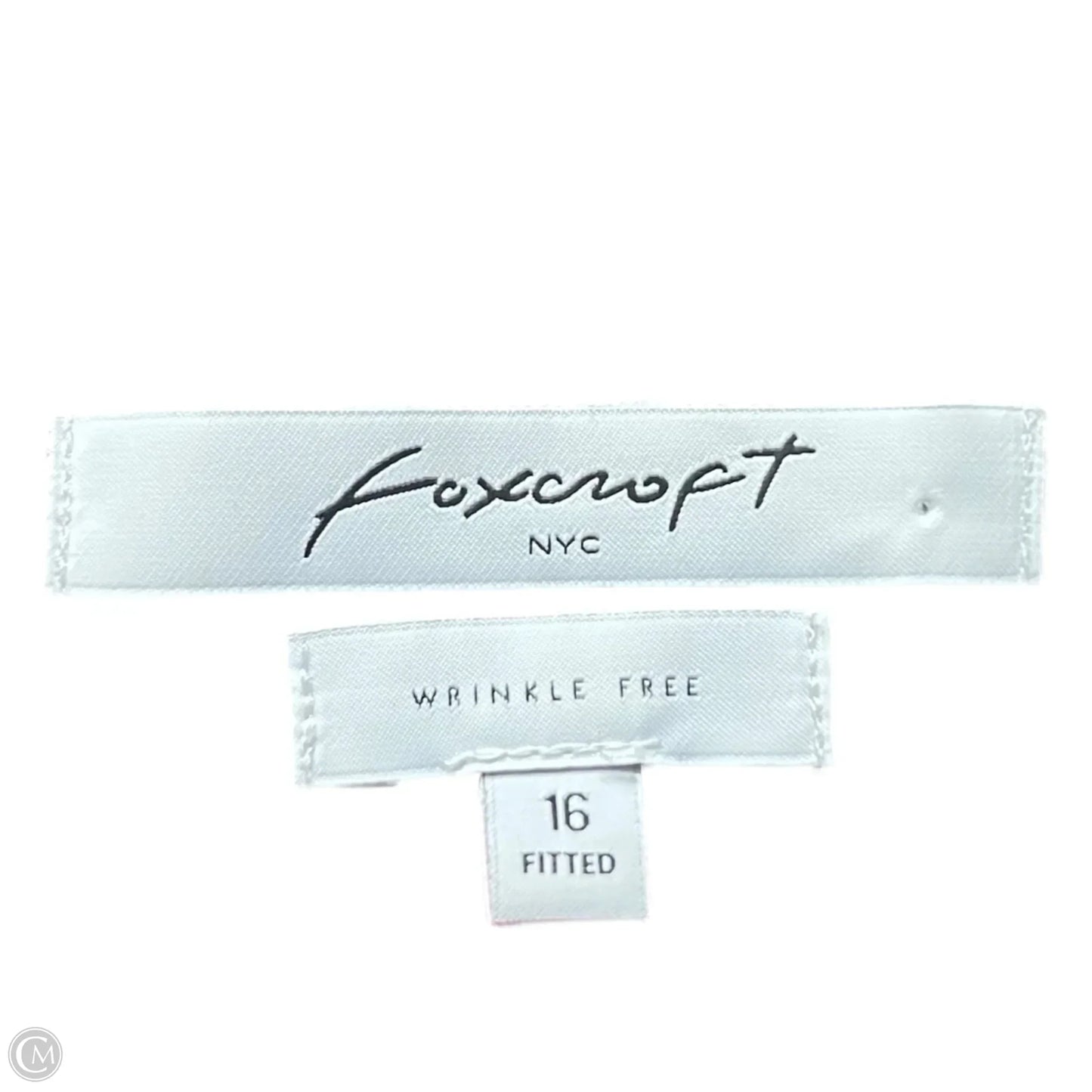 Top Long Sleeve By Foxcroft In Black & Red, Size: Xl