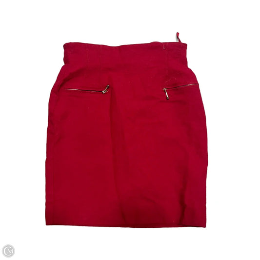 Skirt Designer By Escada In Red, Size: 8