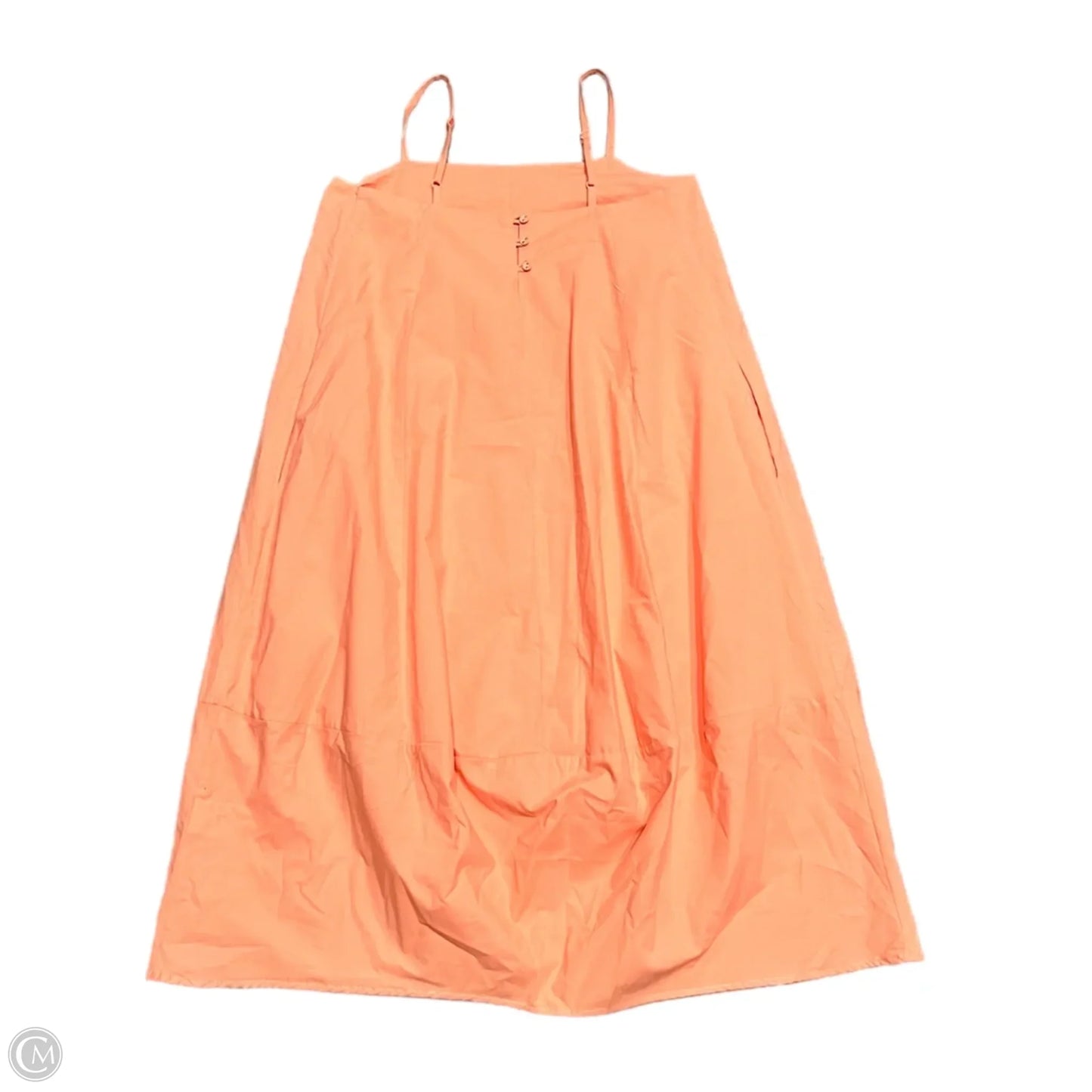 Dress Casual Midi By Self Contrast In Orange, Size: Xxsp
