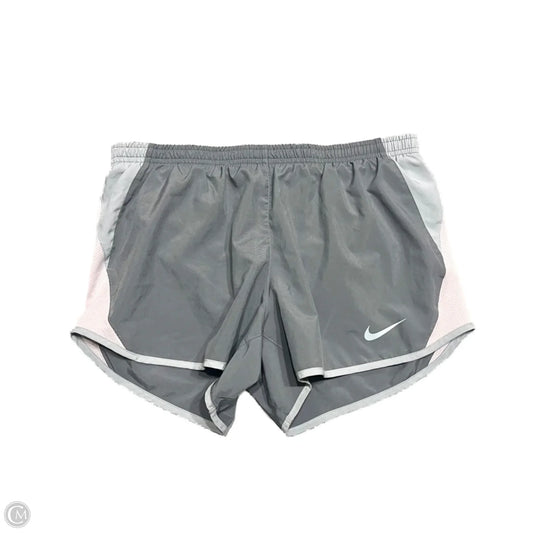 Athletic Shorts By Nike In Grey, Size: M