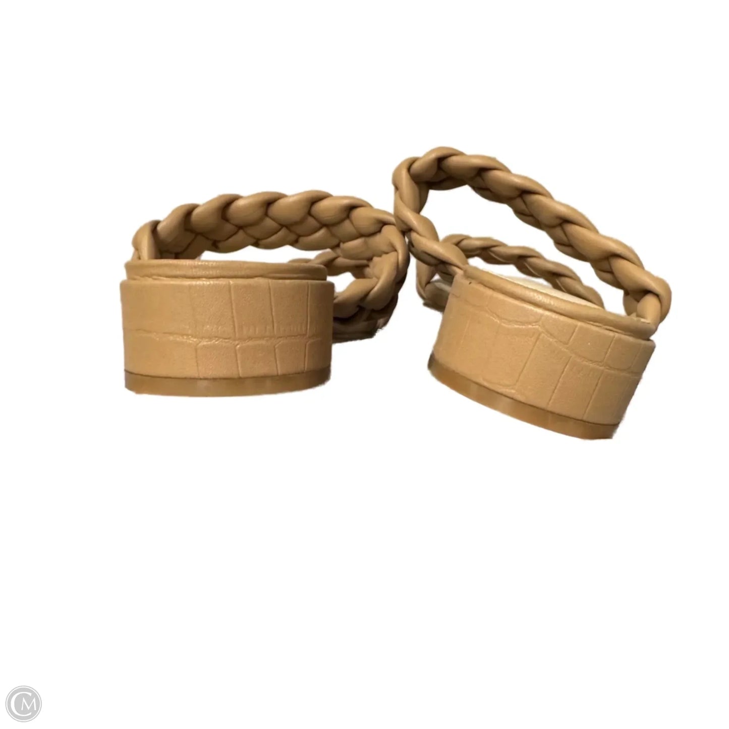 Sandals Heels Block By Avidirk In Tan, Size: 9