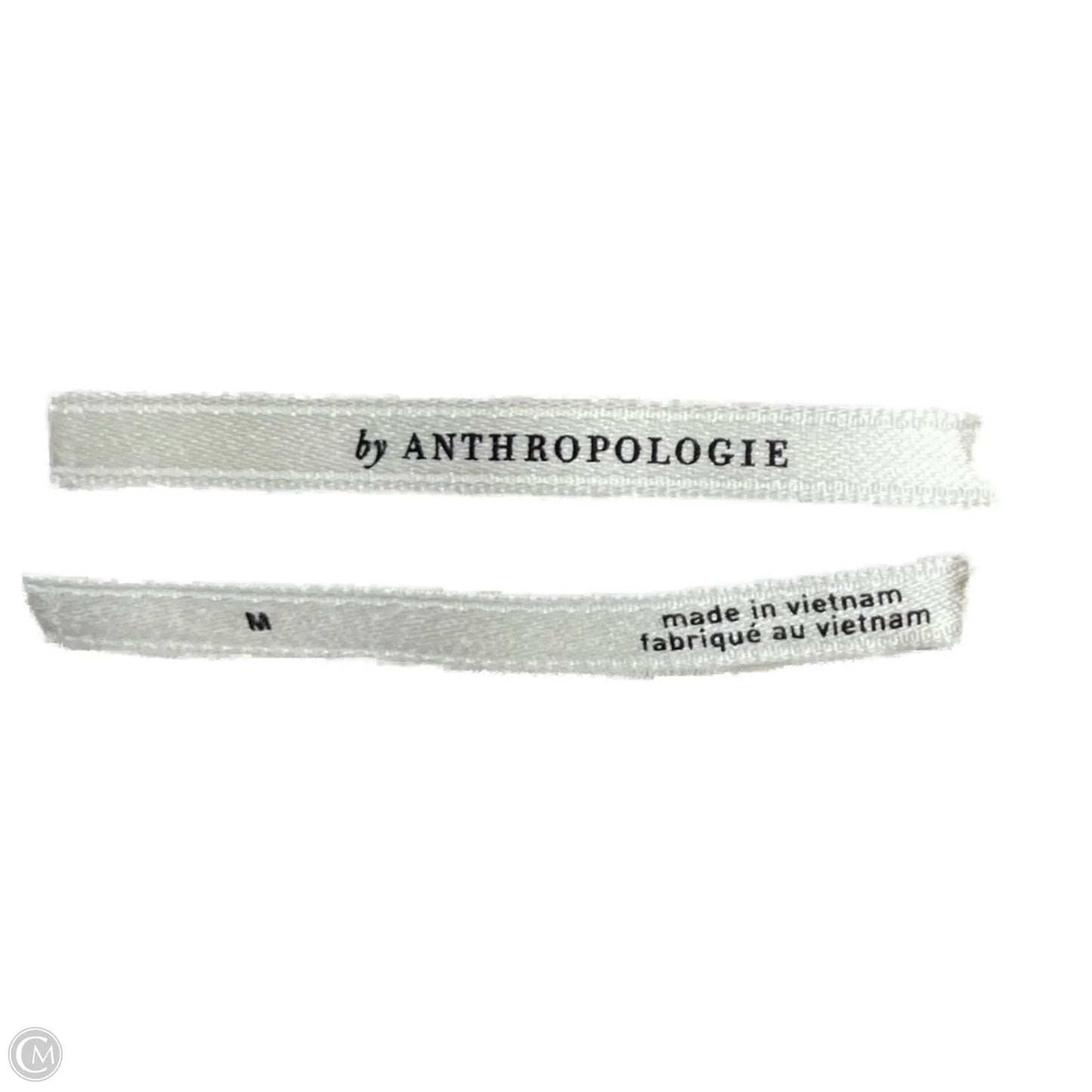 Top Short Sleeve By Anthropologie In Cream, Size: M