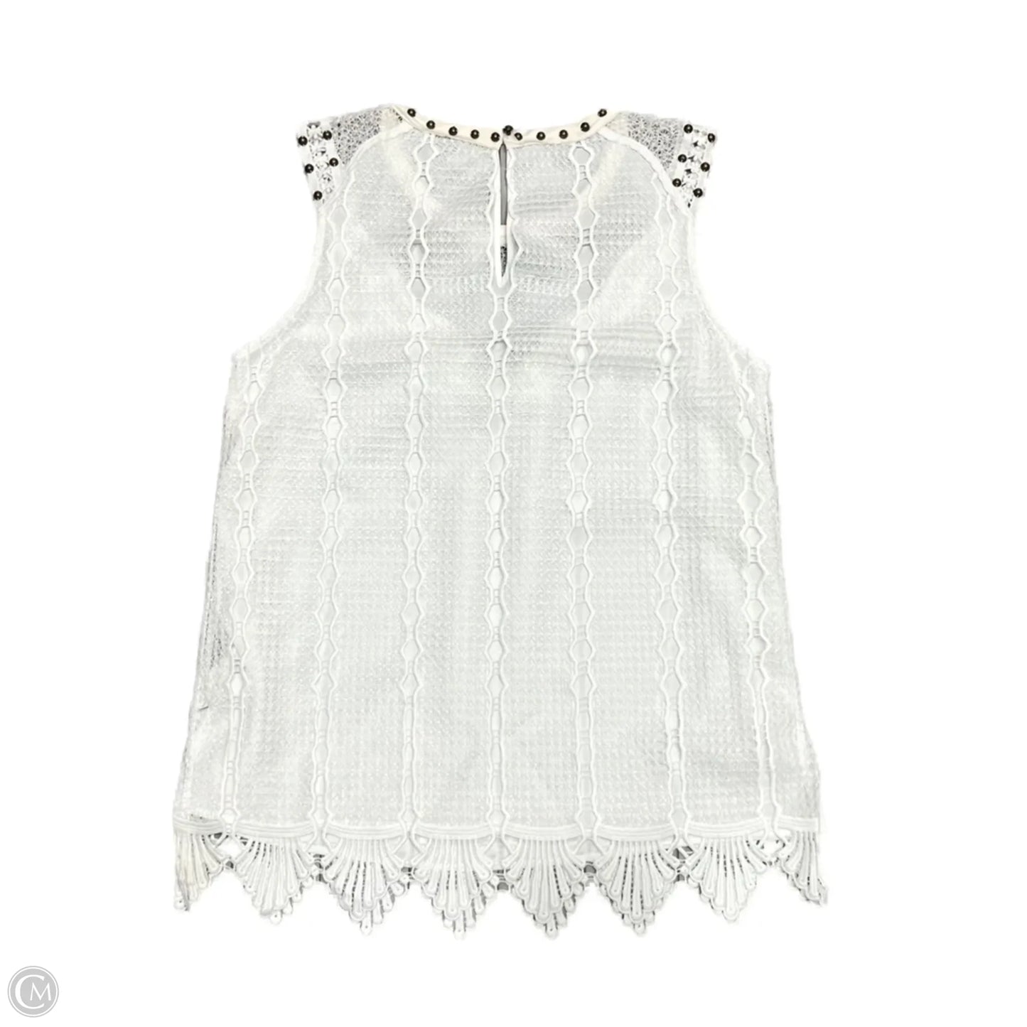 Top Sleeveless By Kobi Halperin In White, Size: S