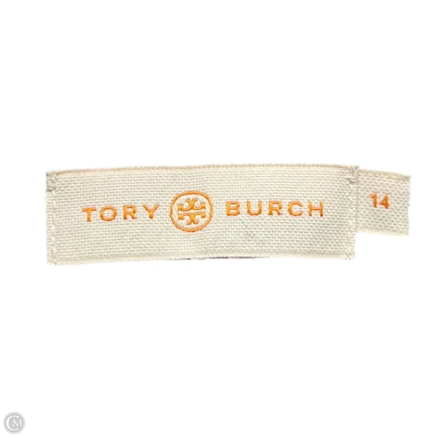 Skirt Designer By Tory Burch In Cream & Orange, Size: 14