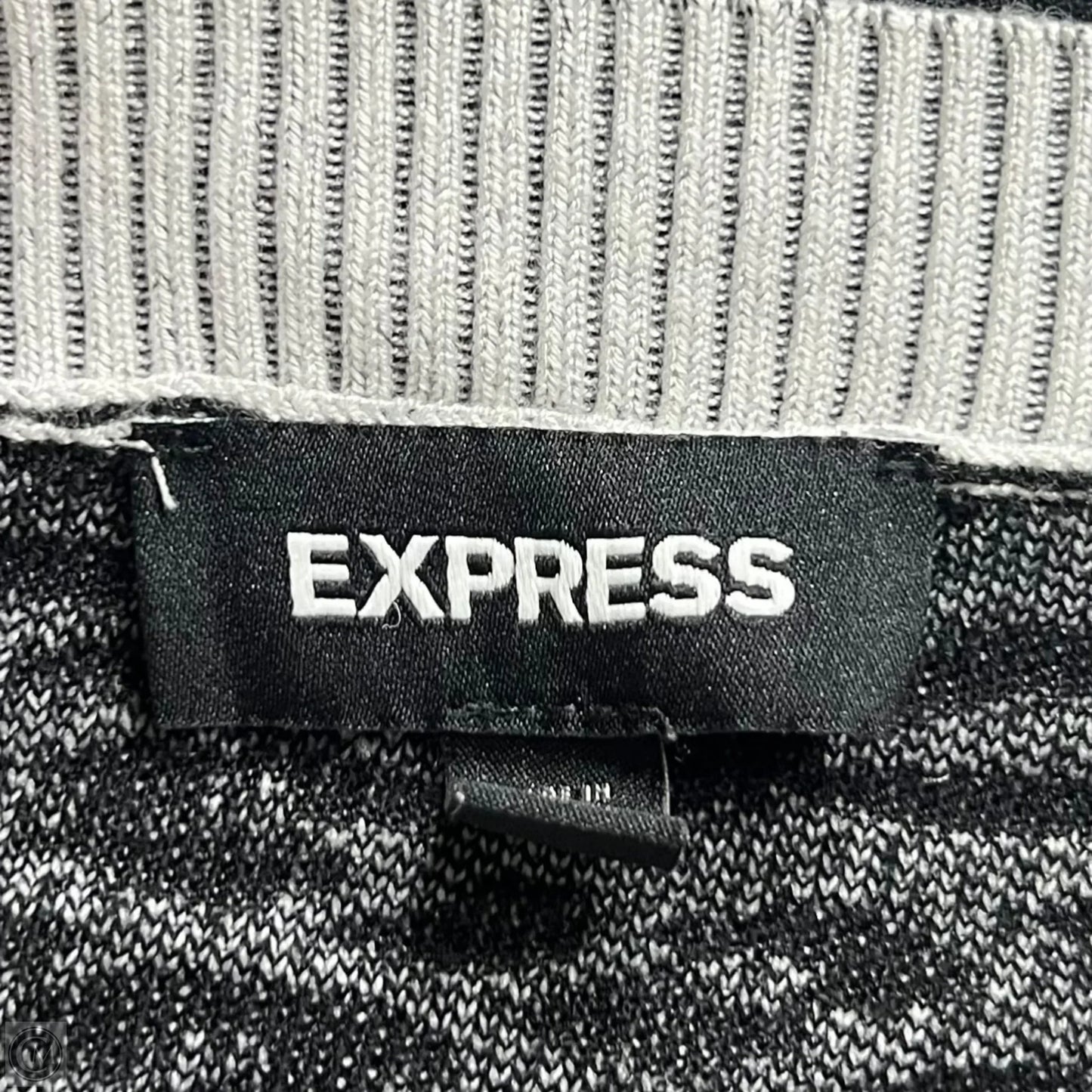 Sweater By Express In Black & Grey, Size: M