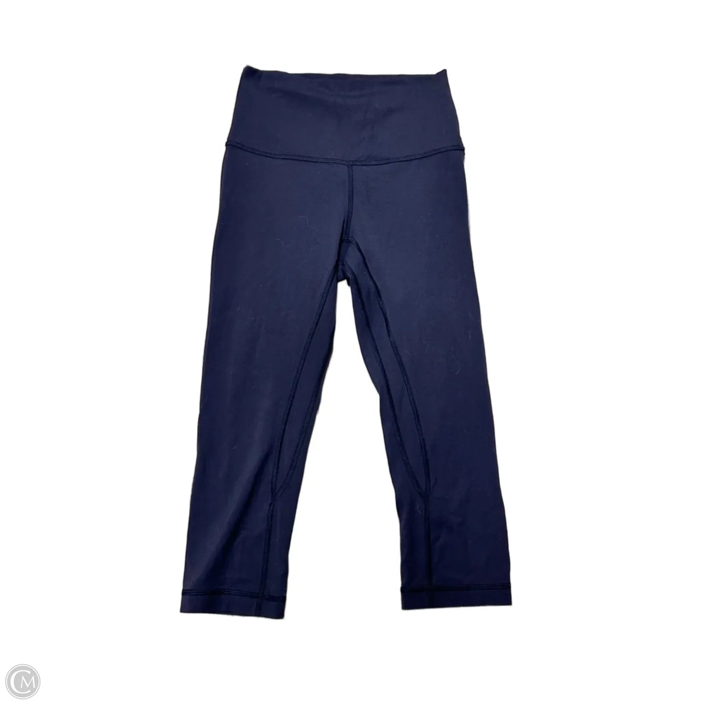 Athletic Capris By Lululemon In Blue, Size: 4