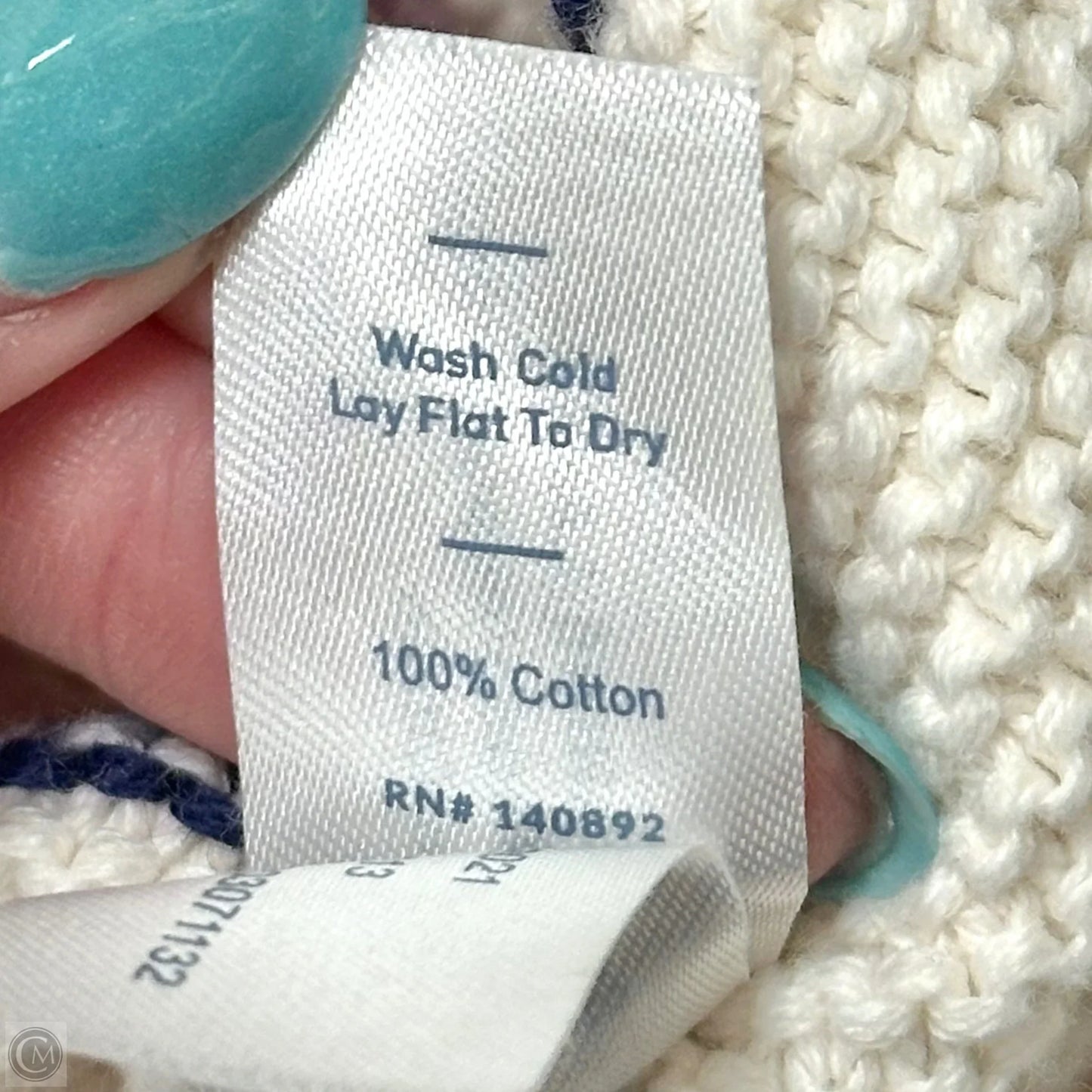 Sweater By Marine Layer In Blue & Cream, Size: Xs