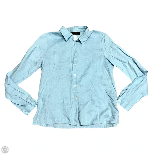 Top Long Sleeve By Jones New York In Blue, Size: S