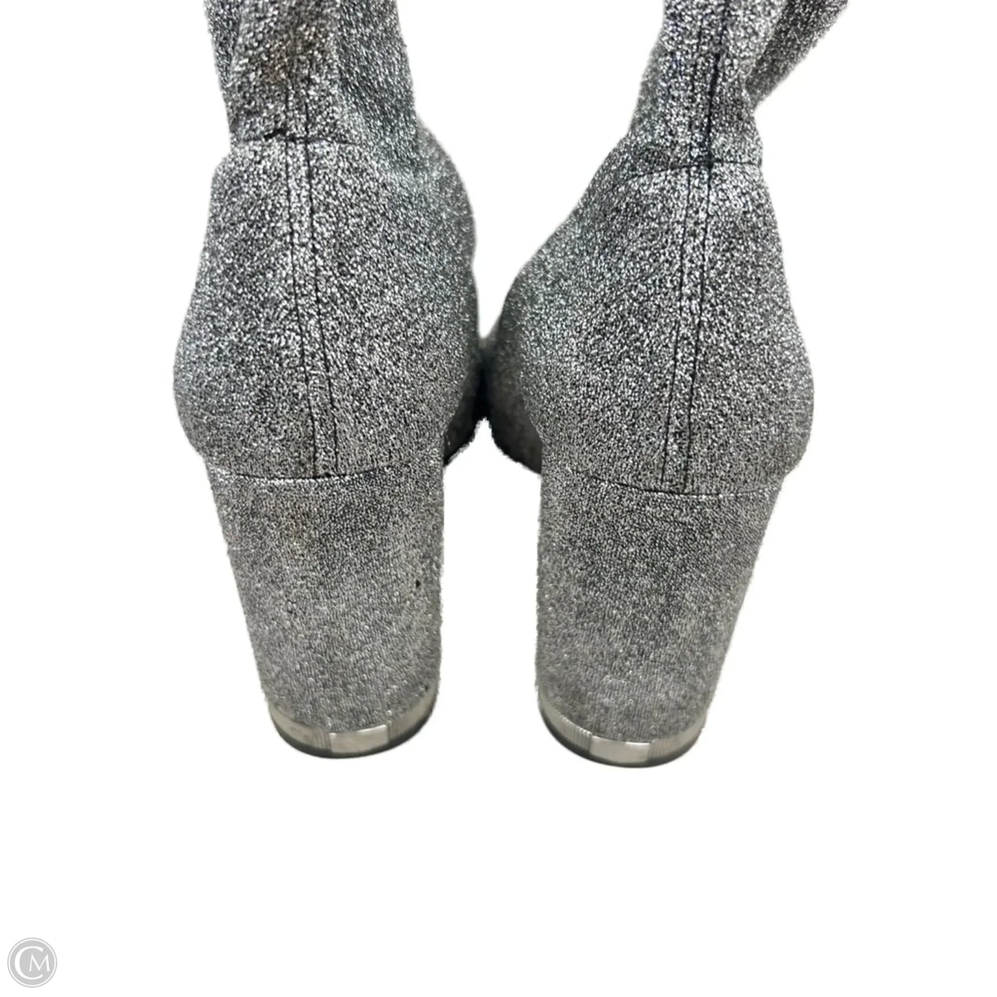 Boots Ankle Heels By Michael By Michael Kors In Silver, Size: 10