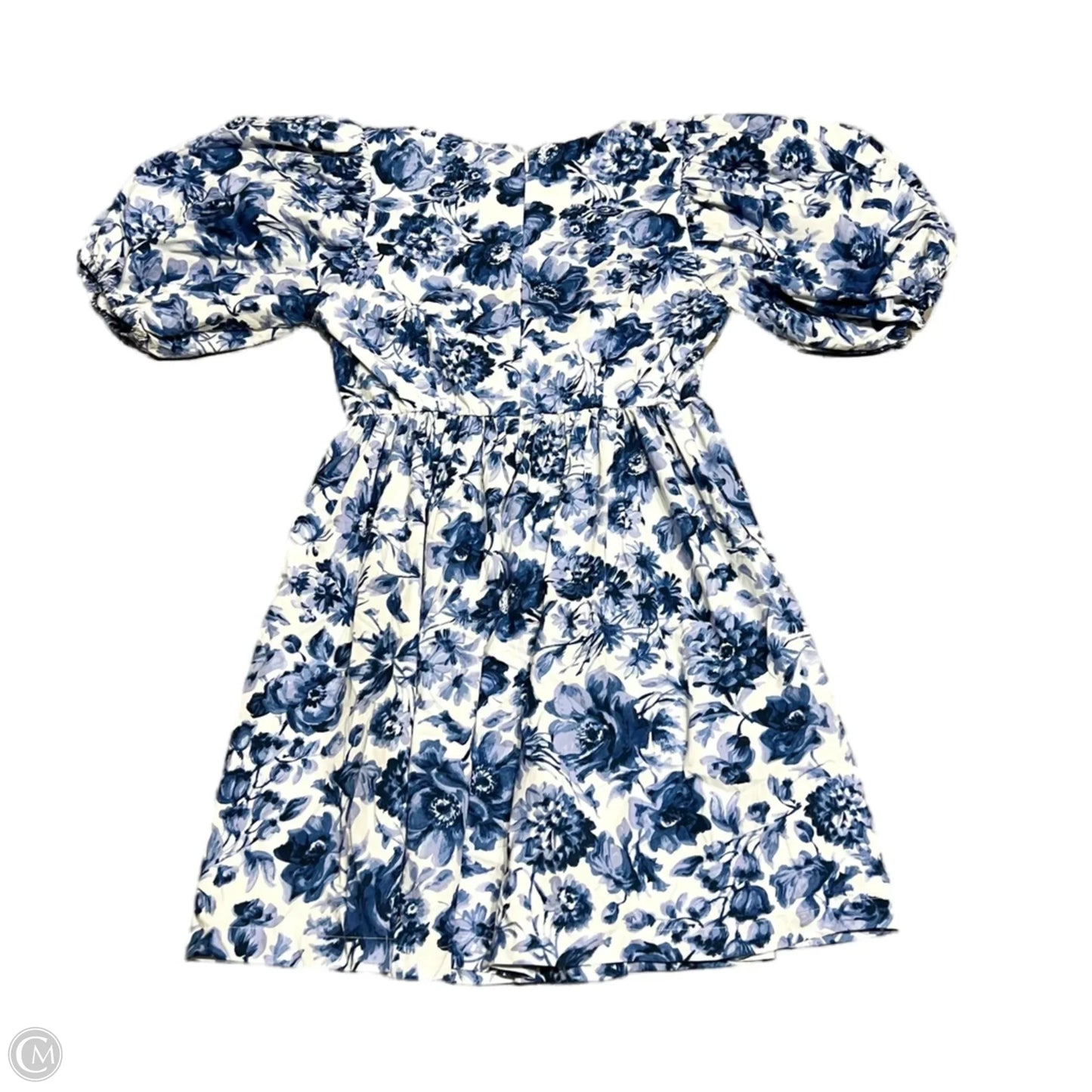 Dress Casual Short By Abercrombie And Fitch In Blue & White, Size: S