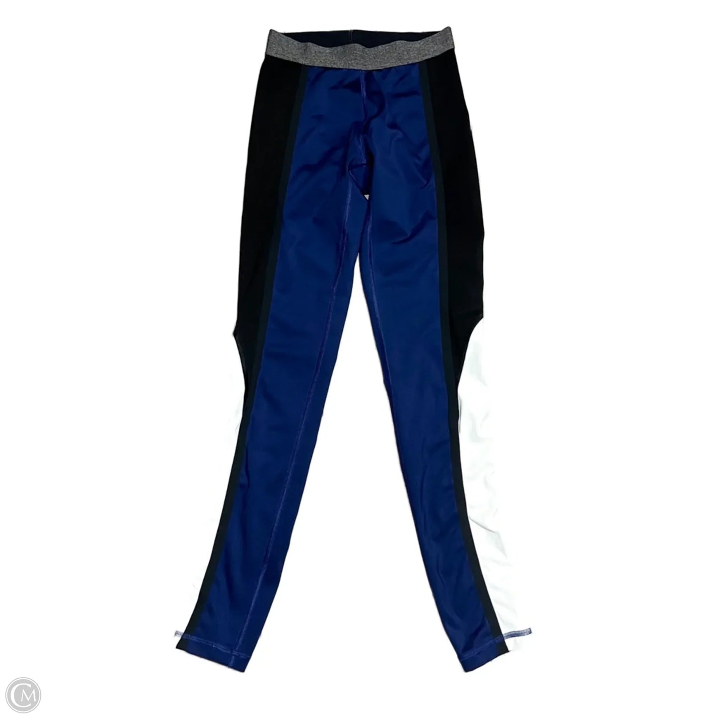 Athletic Leggings By Athleta In Black & Blue, Size: 0