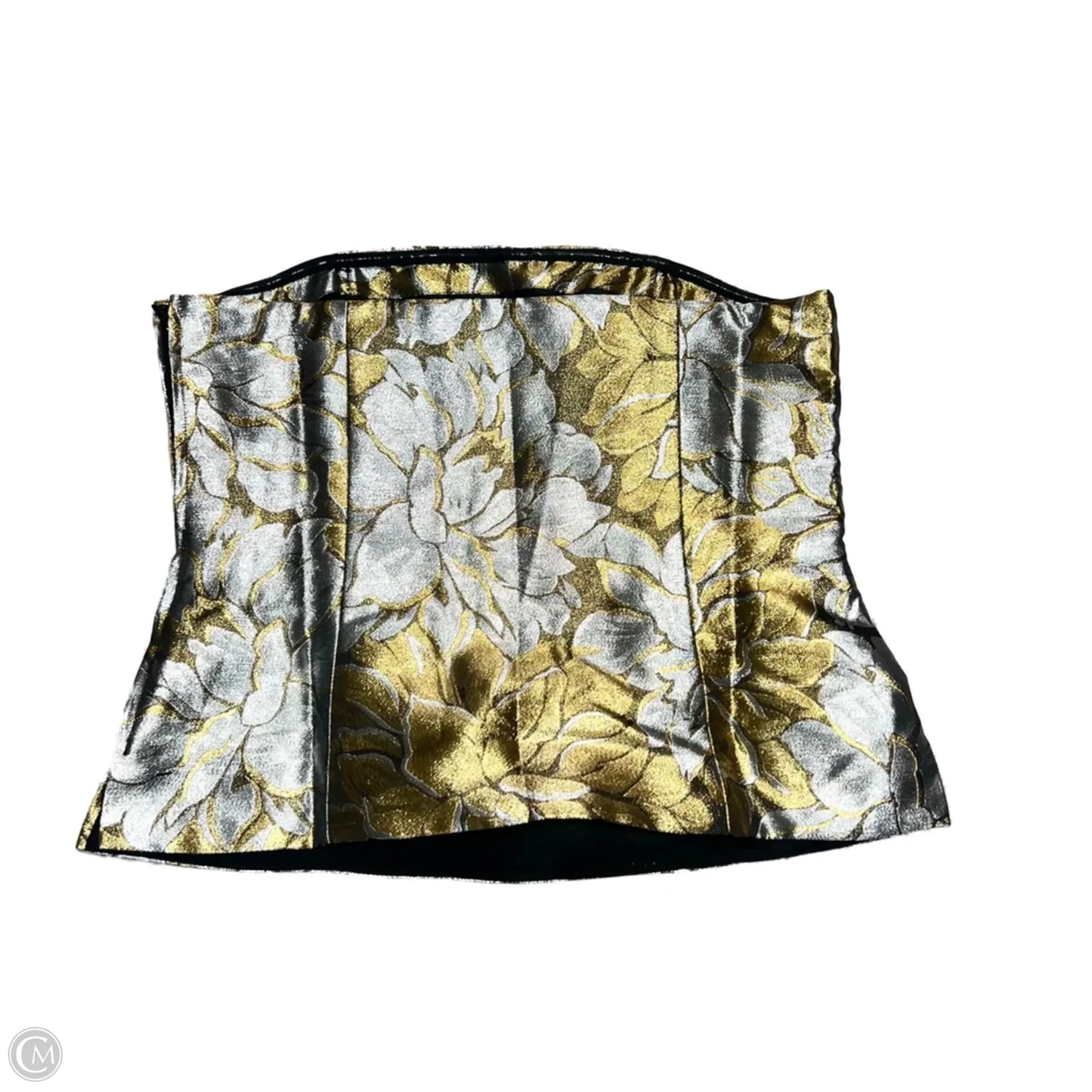 Top Sleeveless Designer By Lilly Pulitzer In Gold & Silver, Size: L