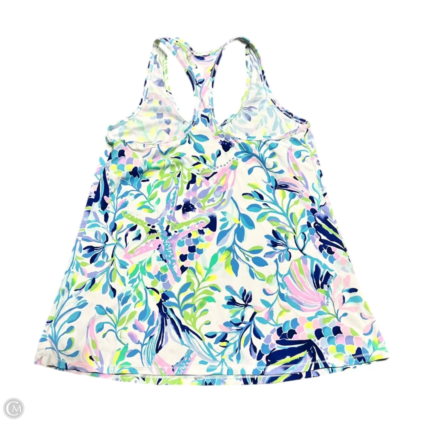 Tank Top Designer By Lilly Pulitzer In Blue & Green, Size: S