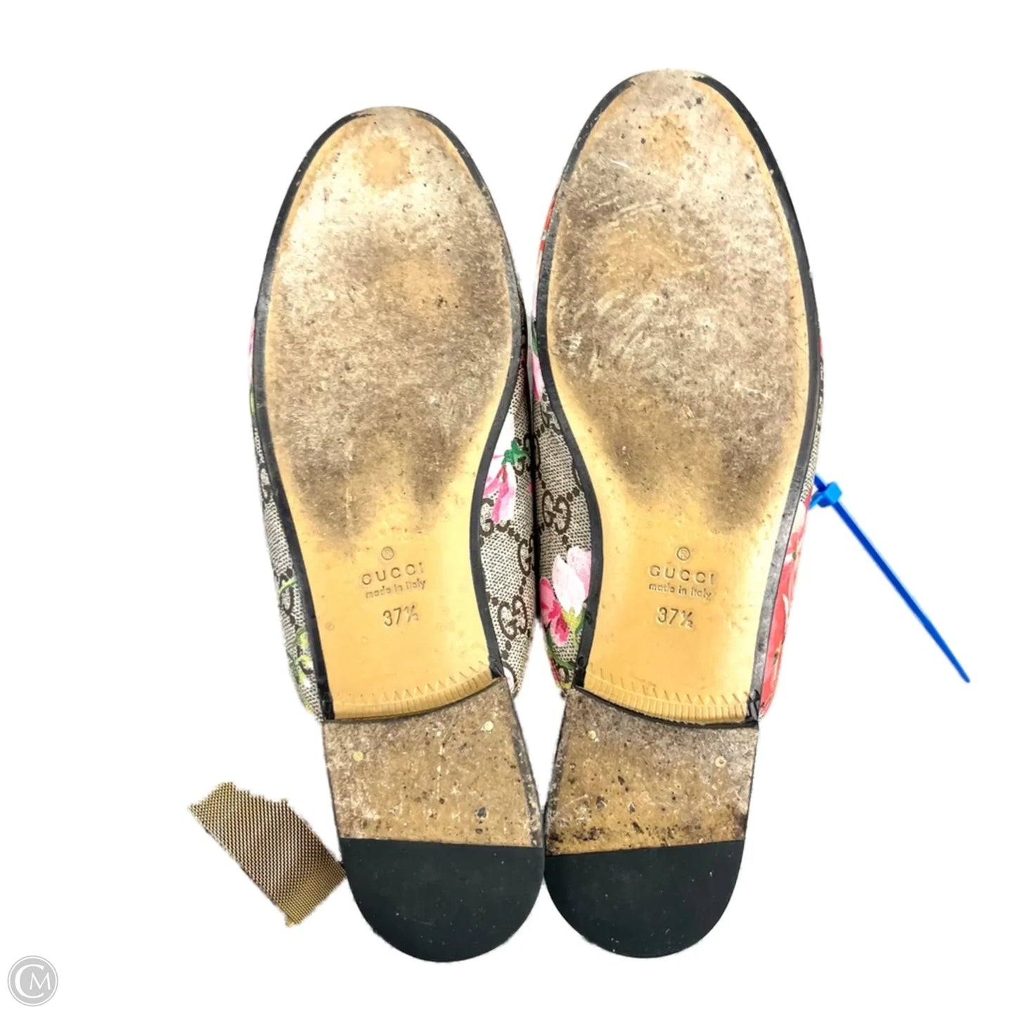 Shoes Luxury Designer By Gucci In Floral Print, Size: 7