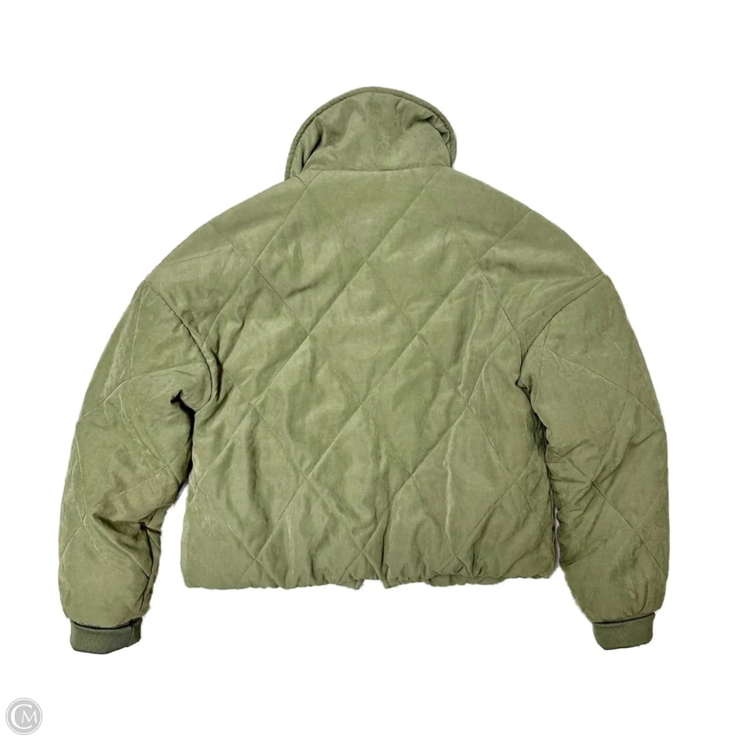 Jacket Puffer & Quilted By Ci Sono In Green, Size: L