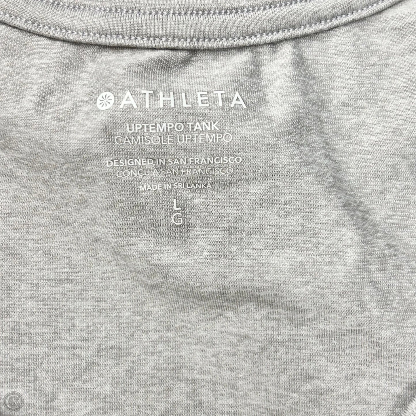 Athletic Tank Top By Athleta In Grey, Size: L