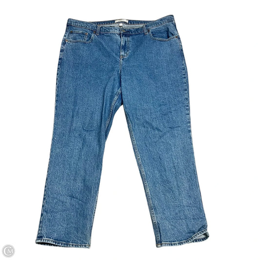 Jeans Straight By Abercrombie And Fitch In Blue Denim, Size: 18