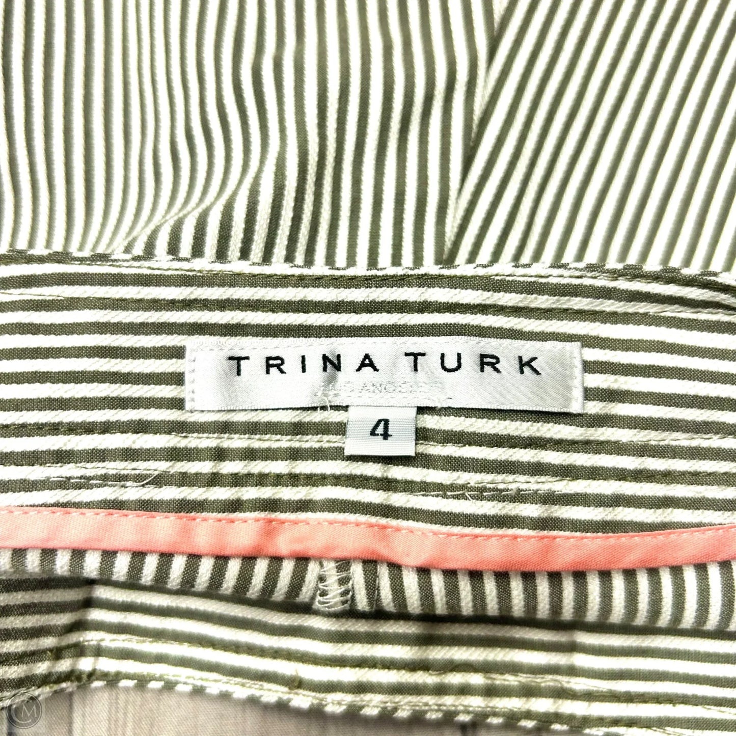 Shorts By Trina Turk In Cream & Green, Size: 4