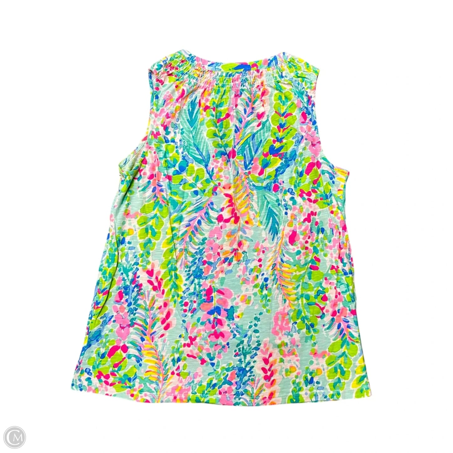 Top Sleeveless Designer By Lilly Pulitzer In Blue & Green, Size: S