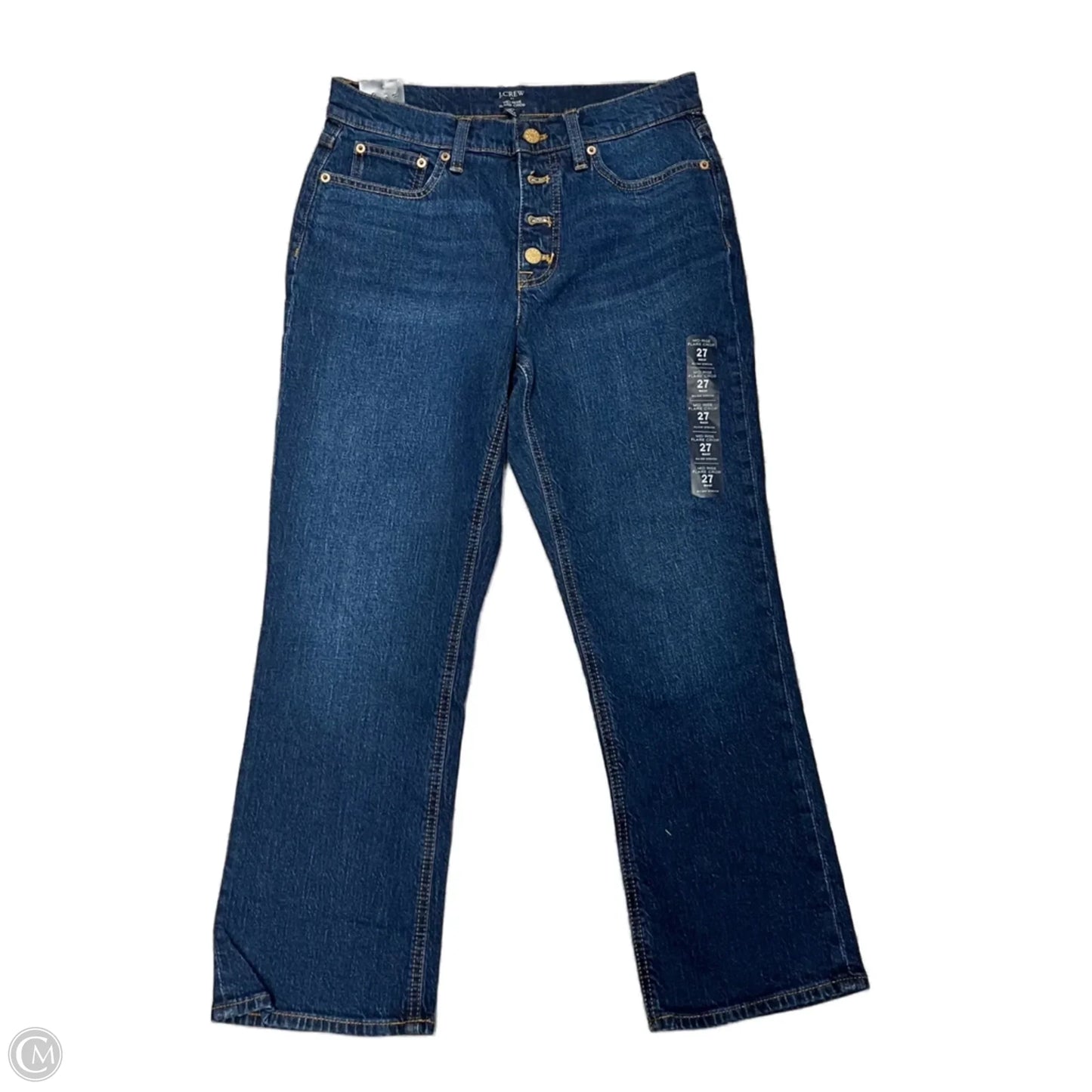 Jeans Flared By J. Crew In Blue Denim, Size: 4