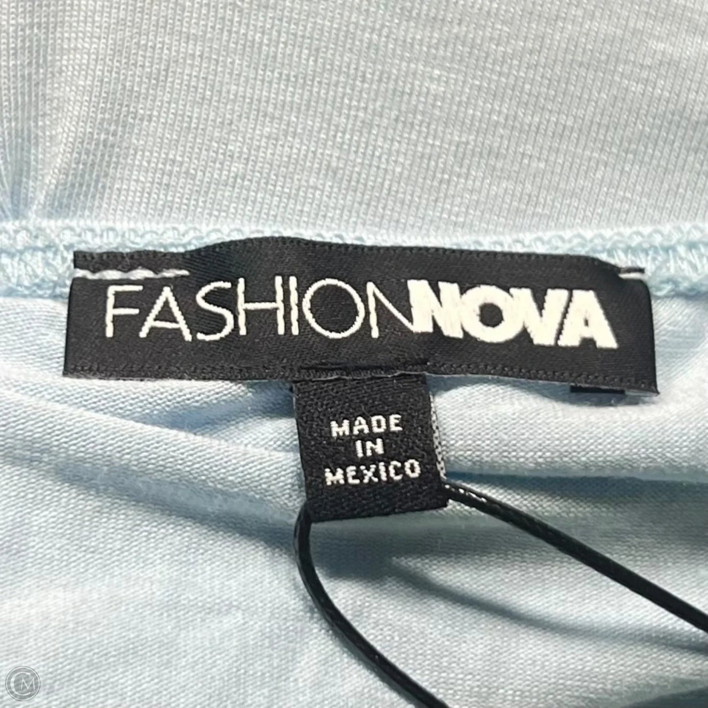 Top Sleeveless By Fashion Nova In Blue & Gold, Size: 2x