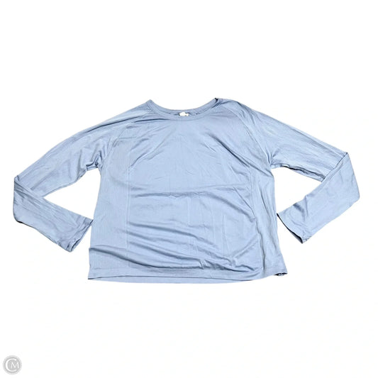Athletic Top Long Sleeve Crewneck By Old Navy In Blue, Size: 3x
