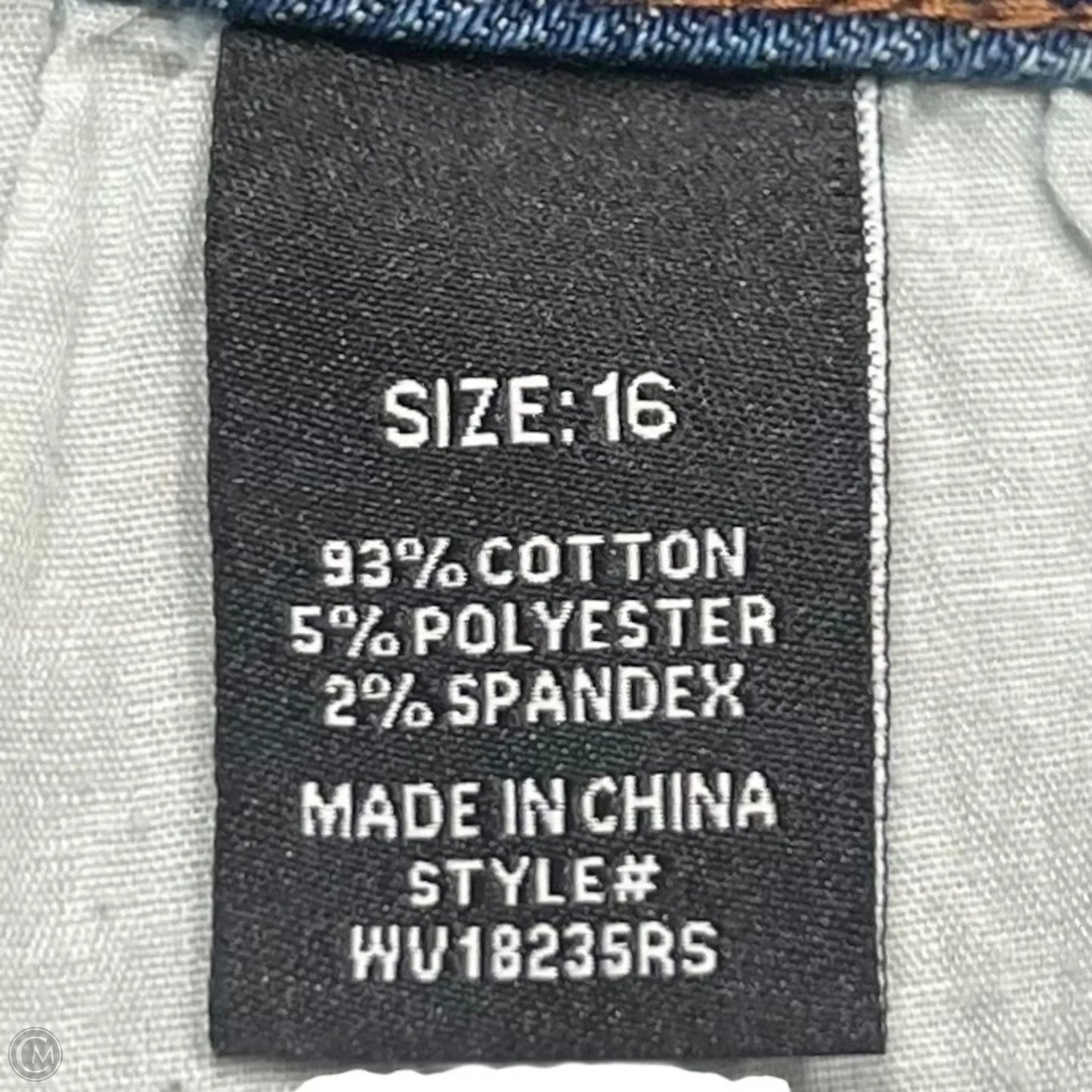 Jeans Straight By Fashion Nova In Blue Denim, Size: 16