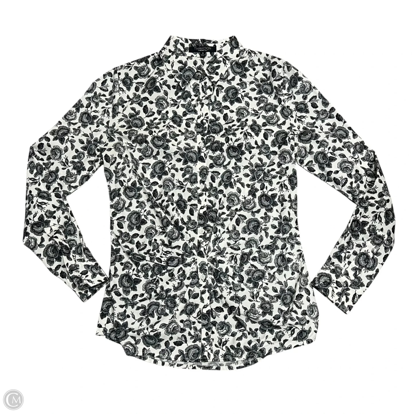 Top Long Sleeve By Thakoon In Black & White, Size: S