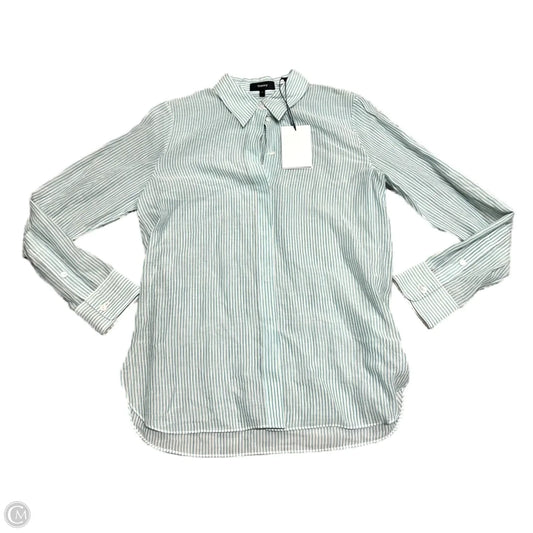 Top Long Sleeve By Theory In Blue & Green, Size: S