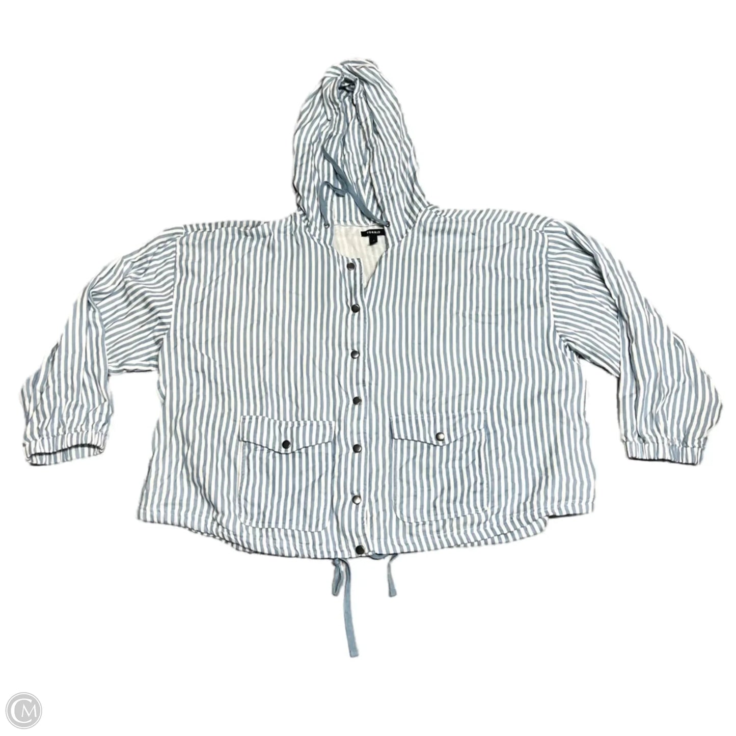Jacket Other By Torrid In Blue & White, Size: 4x