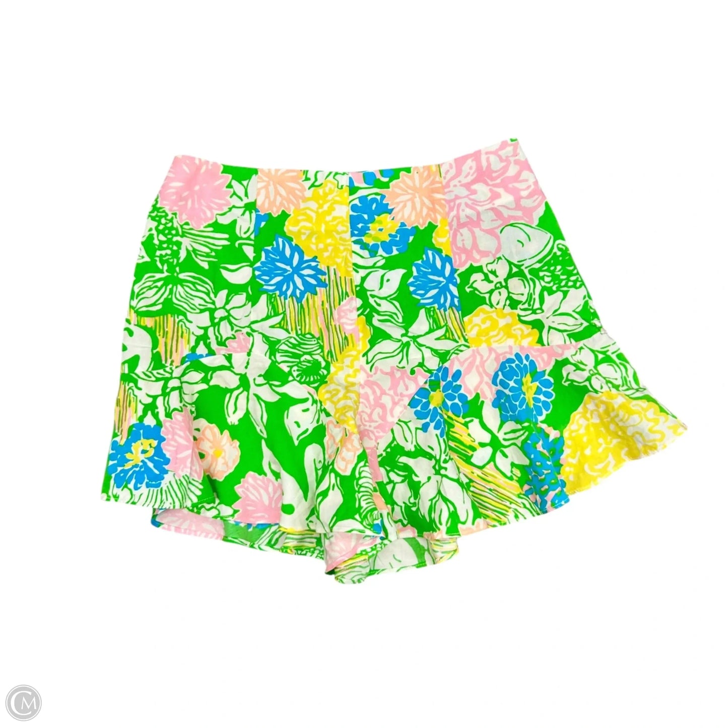Shorts Designer By Lilly Pulitzer In Green & Pink, Size: 00