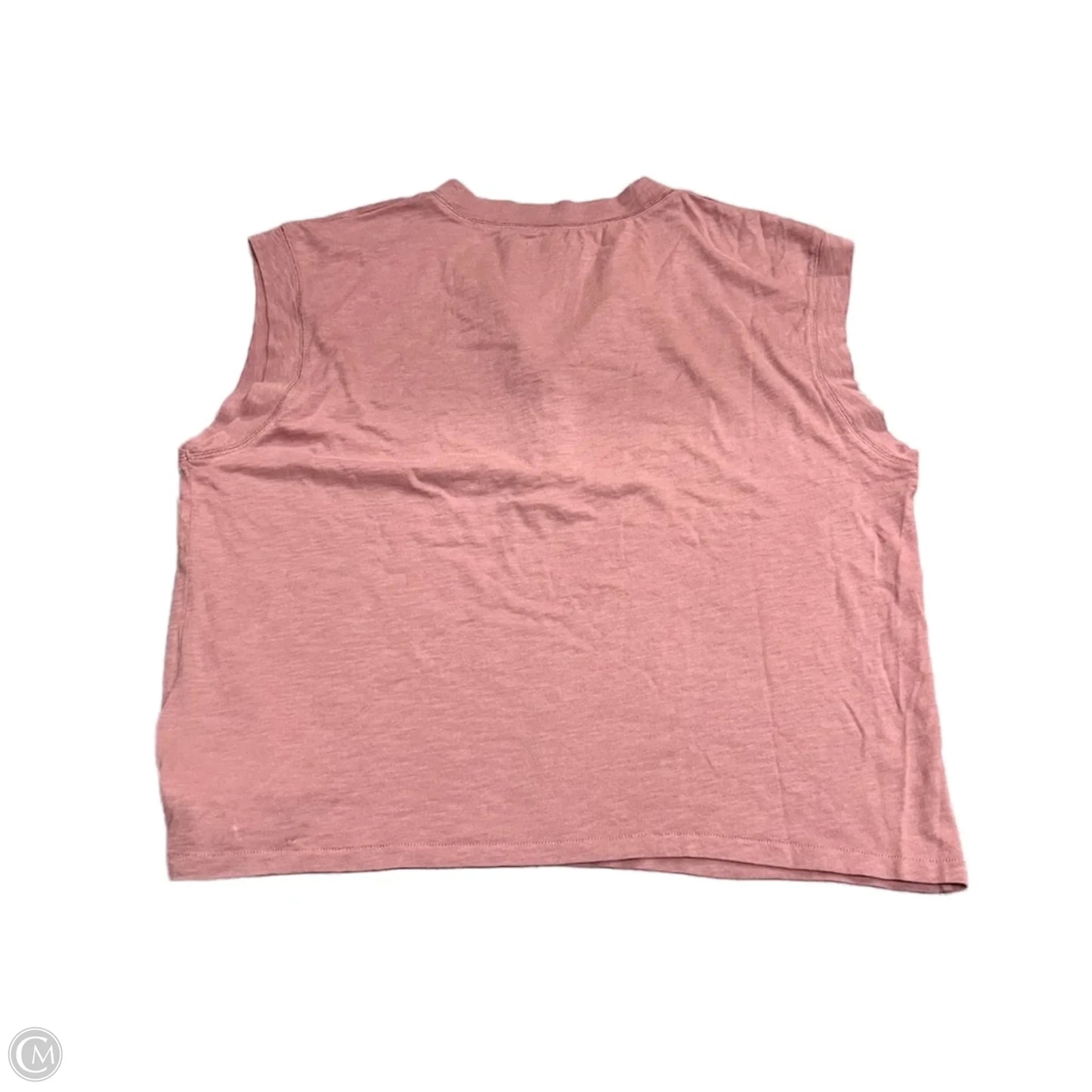 Top Sleeveless By Madewell In Pink, Size: L