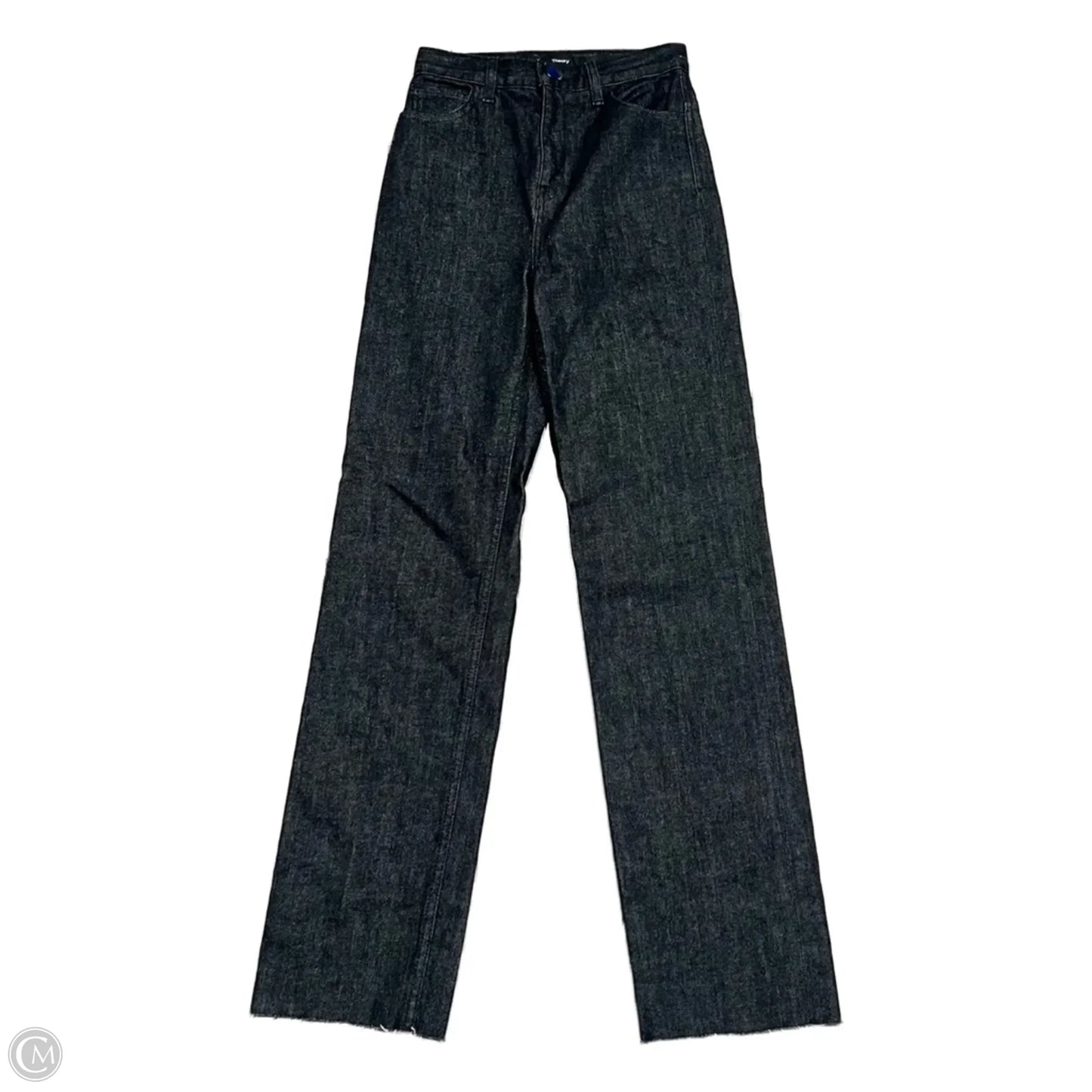 Jeans Straight By Theory In Grey Denim, Size: 0
