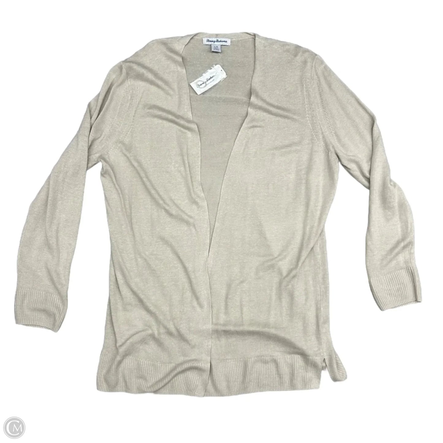 Sweater Cardigan By Tommy Bahama In Beige, Size: L