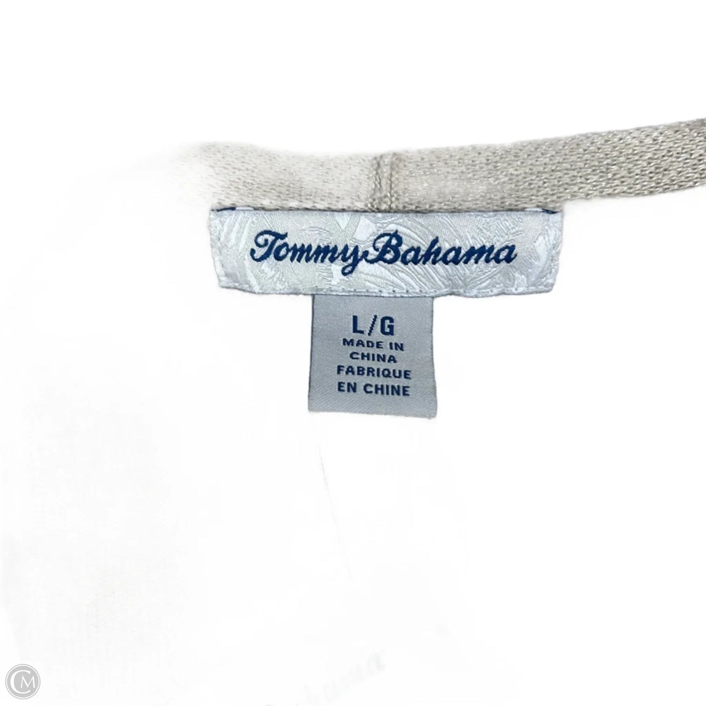 Sweater Cardigan By Tommy Bahama In Beige, Size: L