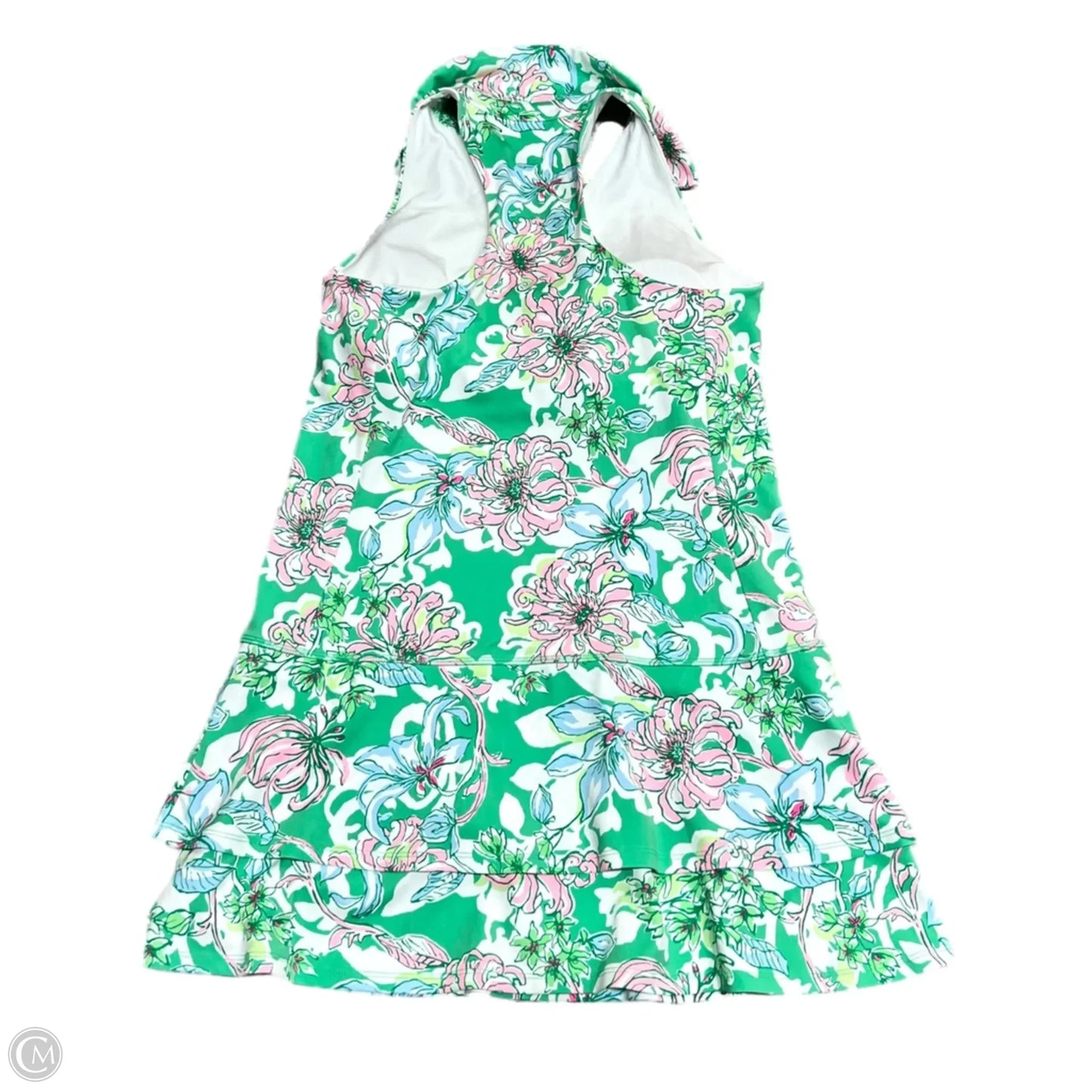 Dress Designer By Lilly Pulitzer In Green & White, Size: S