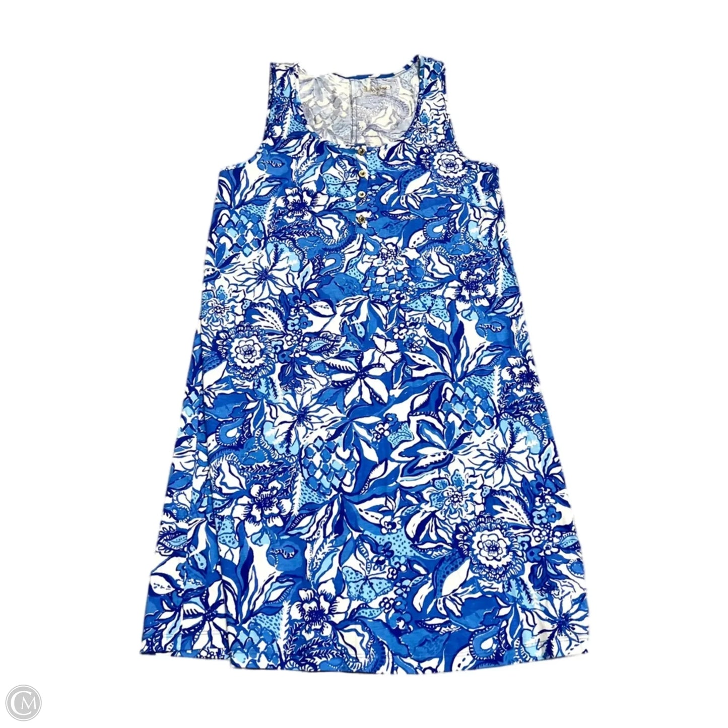 Dress Designer By Lilly Pulitzer In Blue & White, Size: S