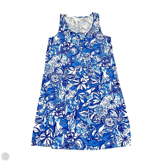 Dress Designer By Lilly Pulitzer In Blue & White, Size: S