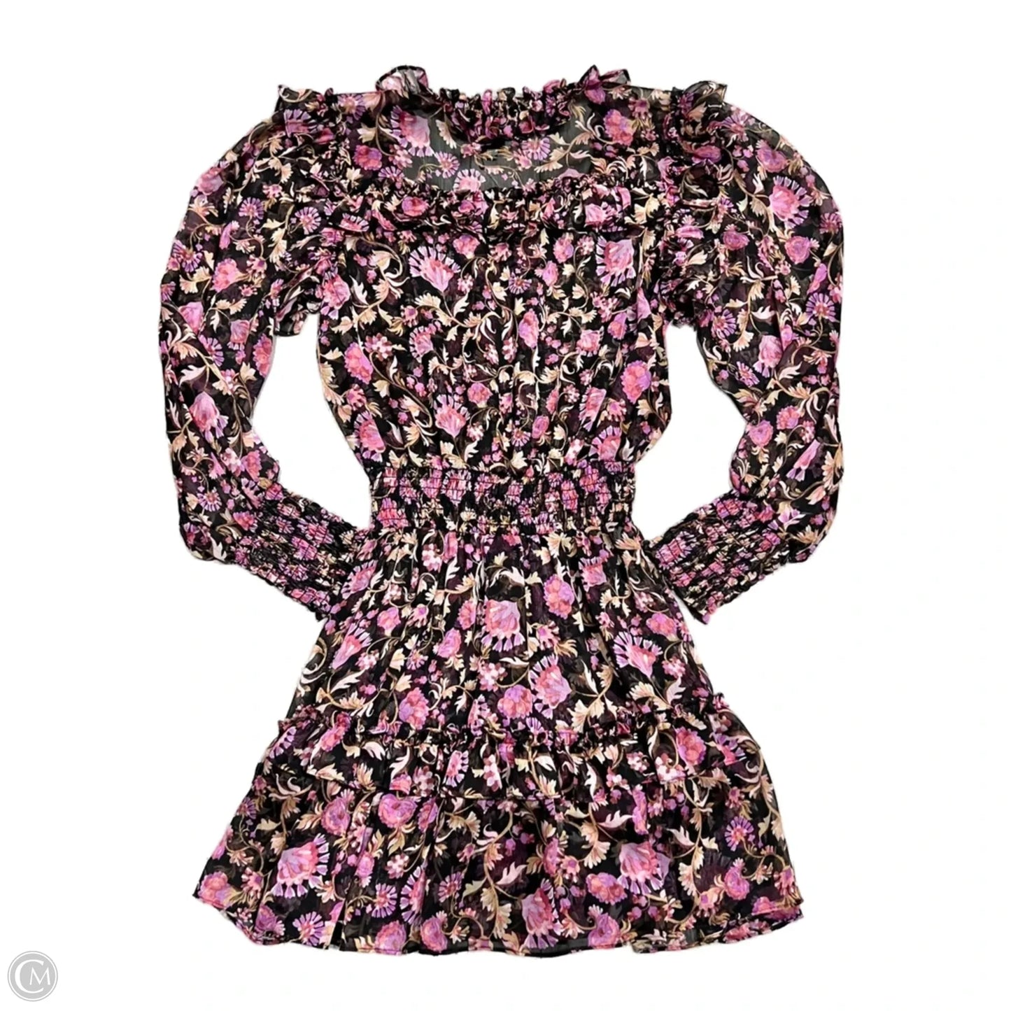 Dress Designer By Misa In Pink & Purple, Size: Xs