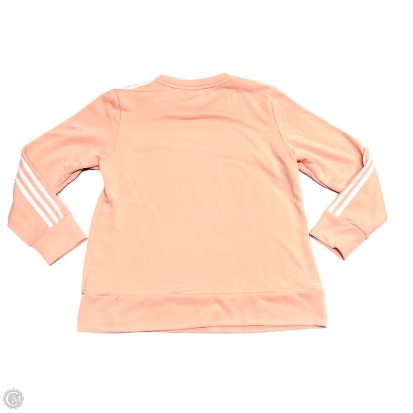 Athletic Sweatshirt Crewneck By Adidas In Peach, Size: L
