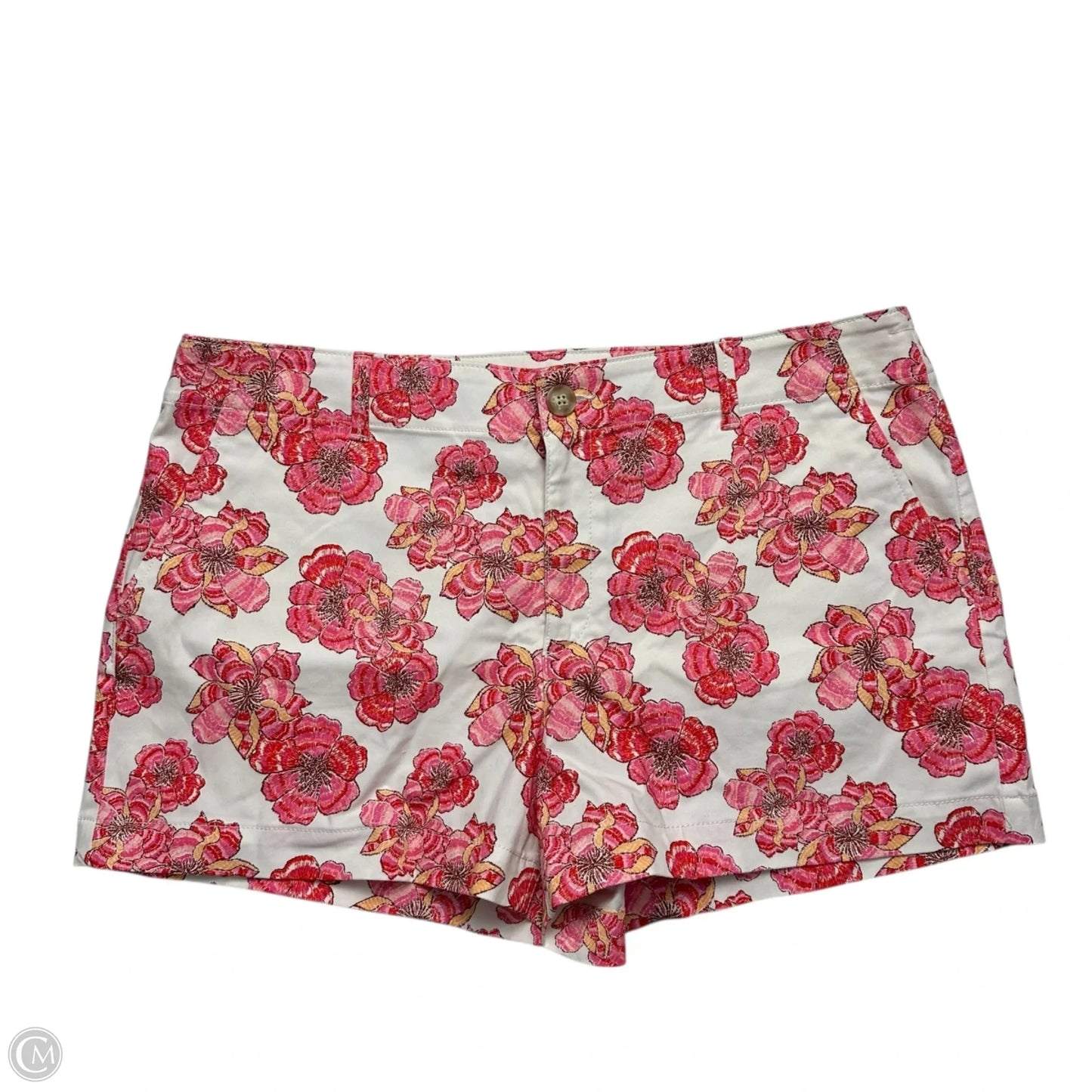 Shorts By Loft In Pink & White, Size: 16