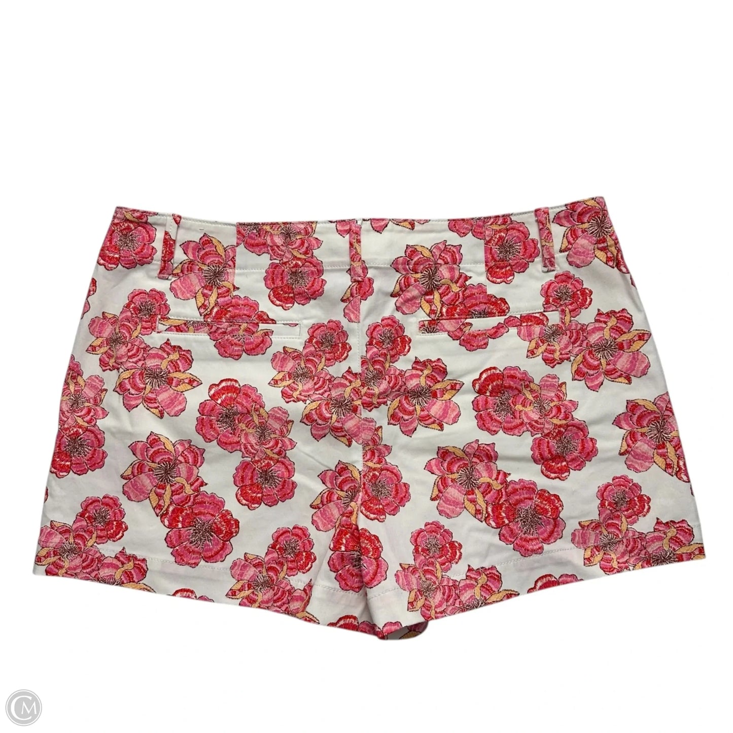 Shorts By Loft In Pink & White, Size: 16
