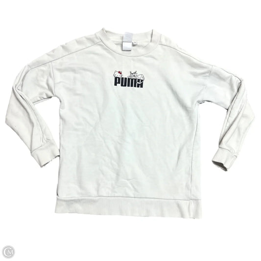 Sweatshirt Crewneck By Puma In Cream, Size: Xs