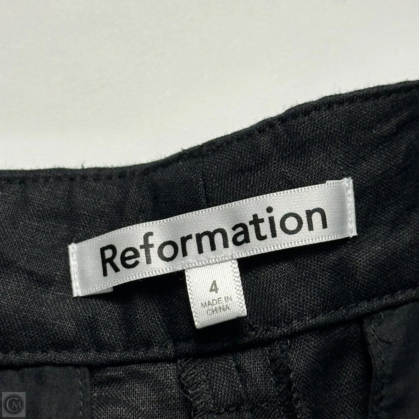 Shorts By Reformation In Black, Size: 4