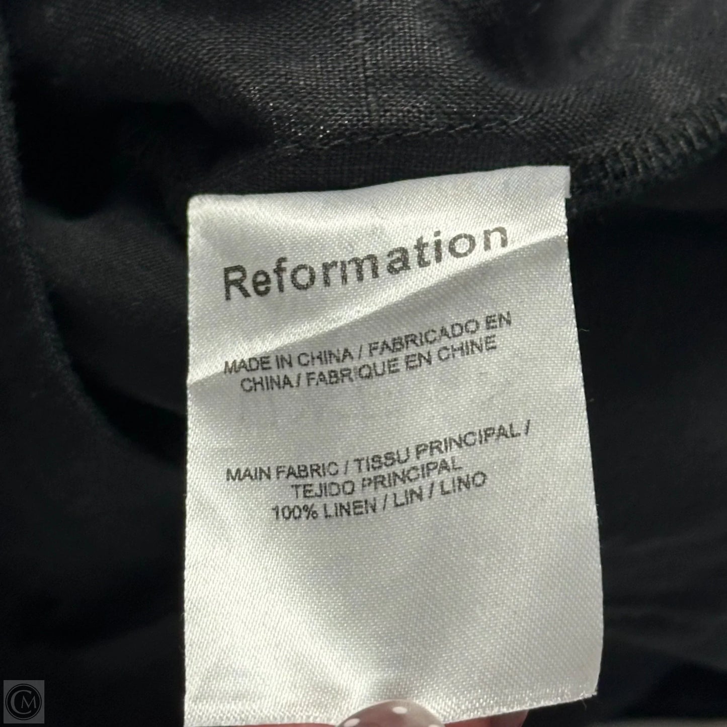 Shorts By Reformation In Black, Size: 4