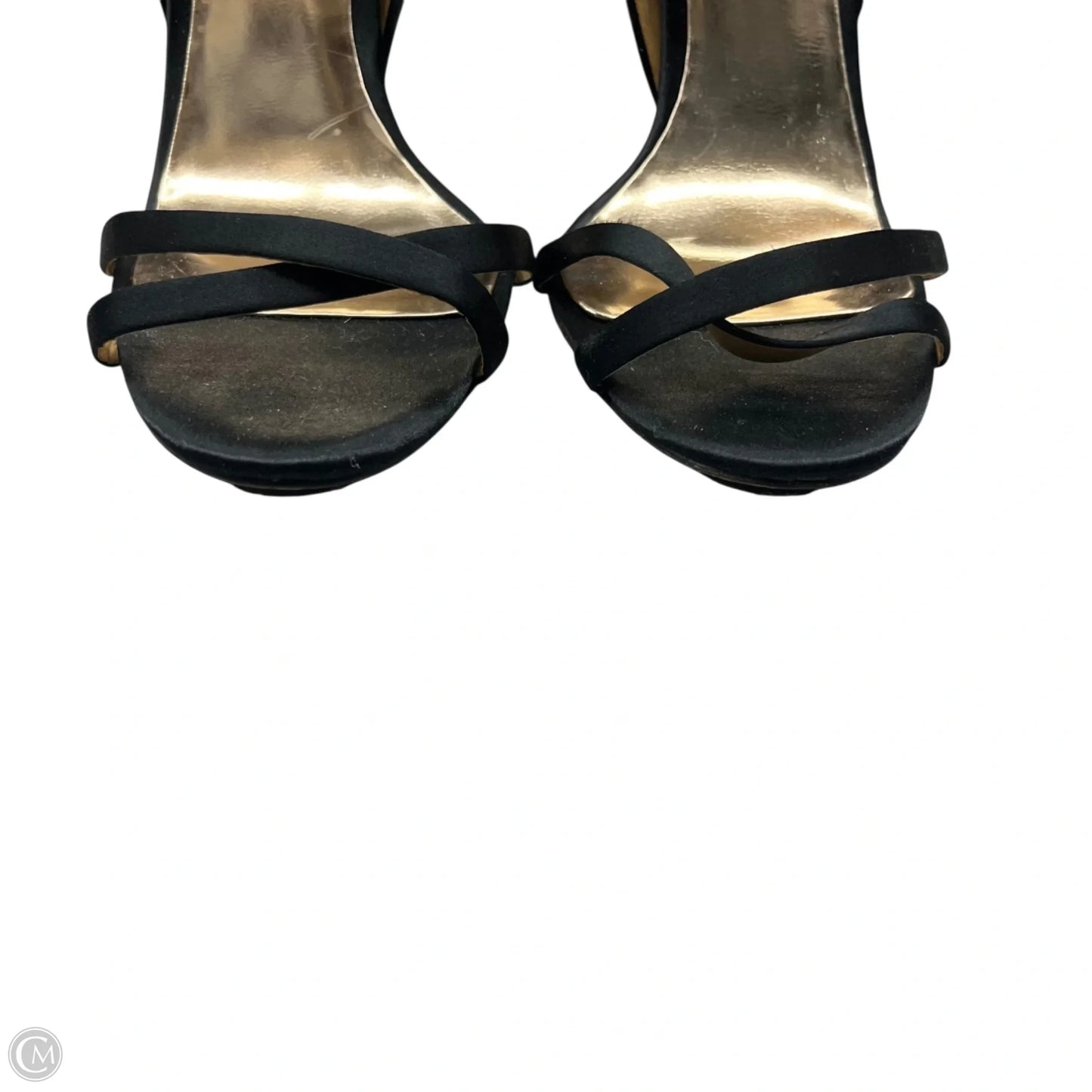 Sandals Heels Stiletto By Badgley Mischka In Black, Size: 8.5