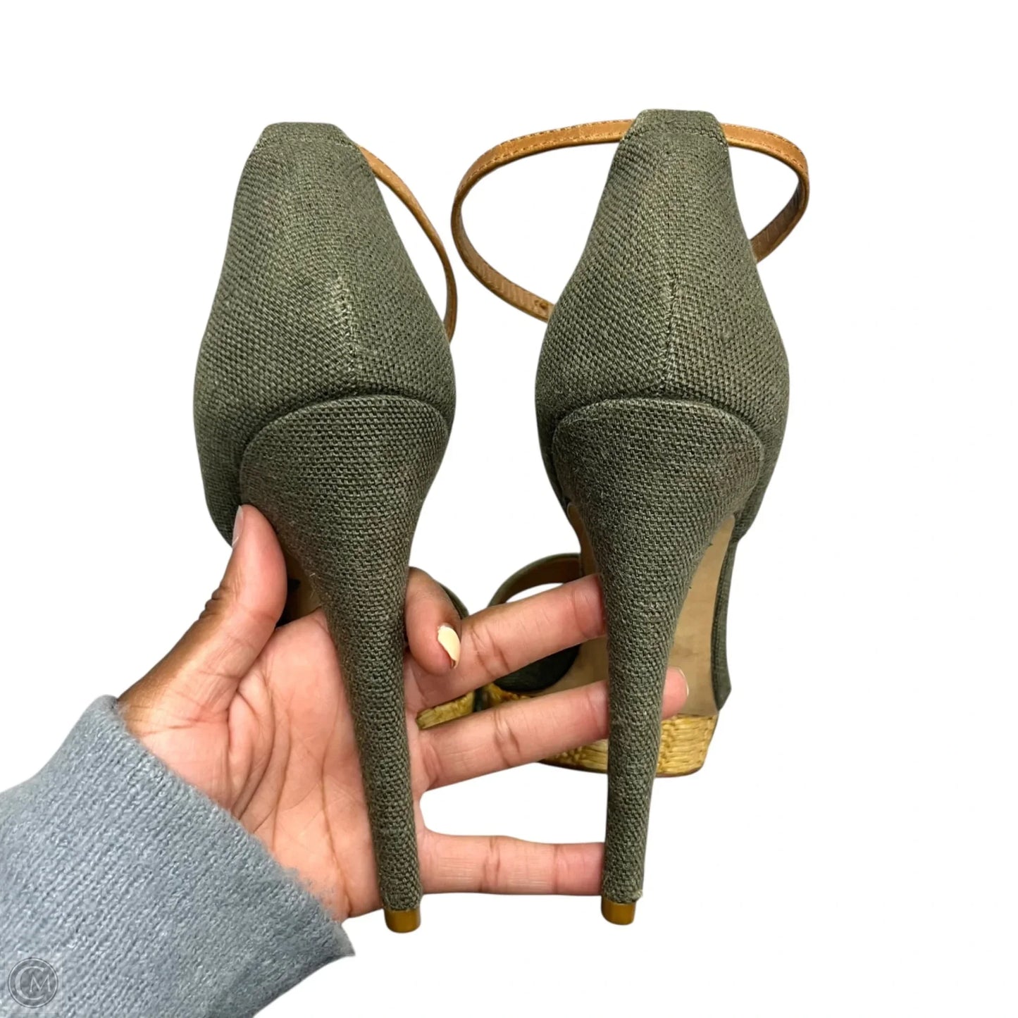 Sandals Designer By Tory Burch In Green, Size: 9.5