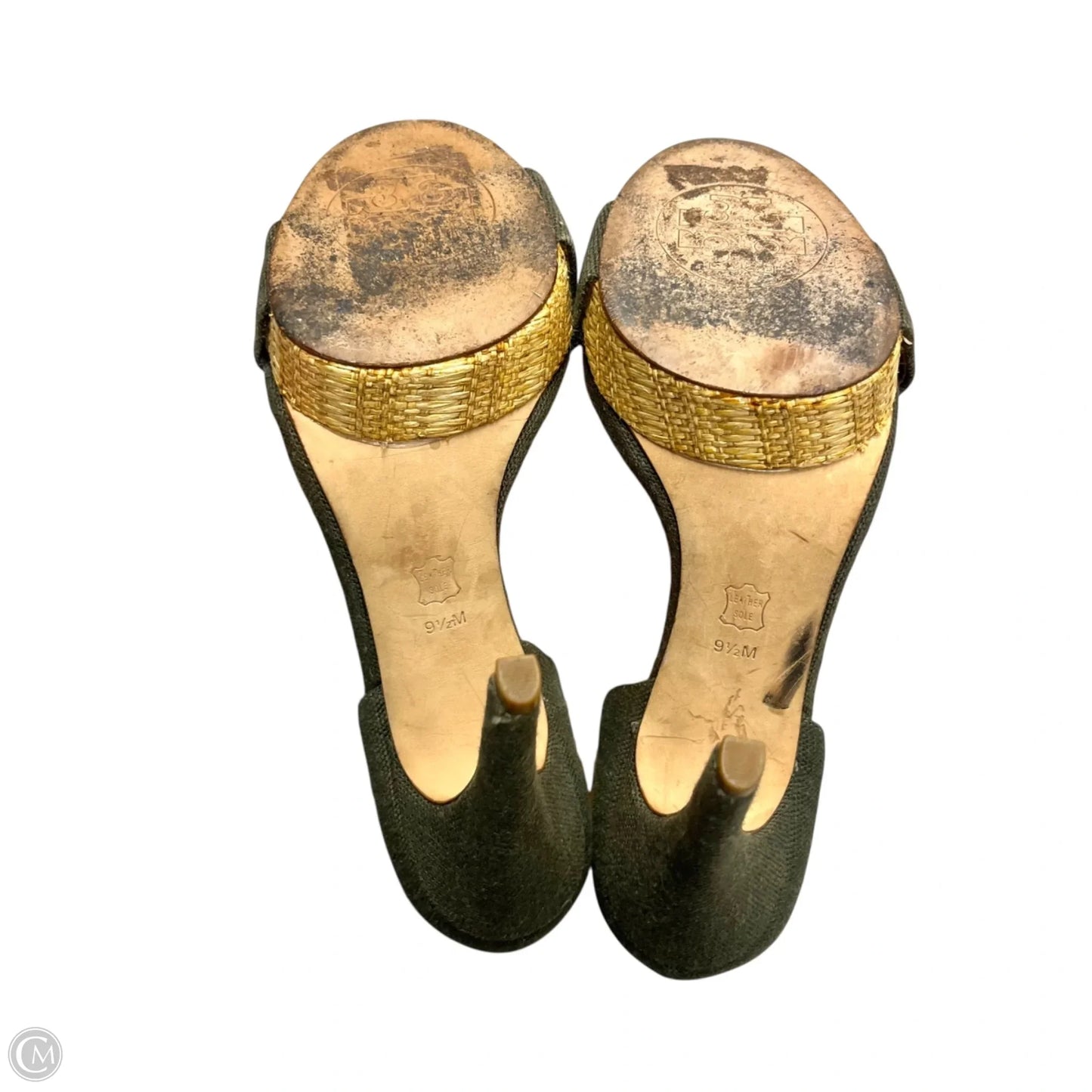 Sandals Designer By Tory Burch In Green, Size: 9.5